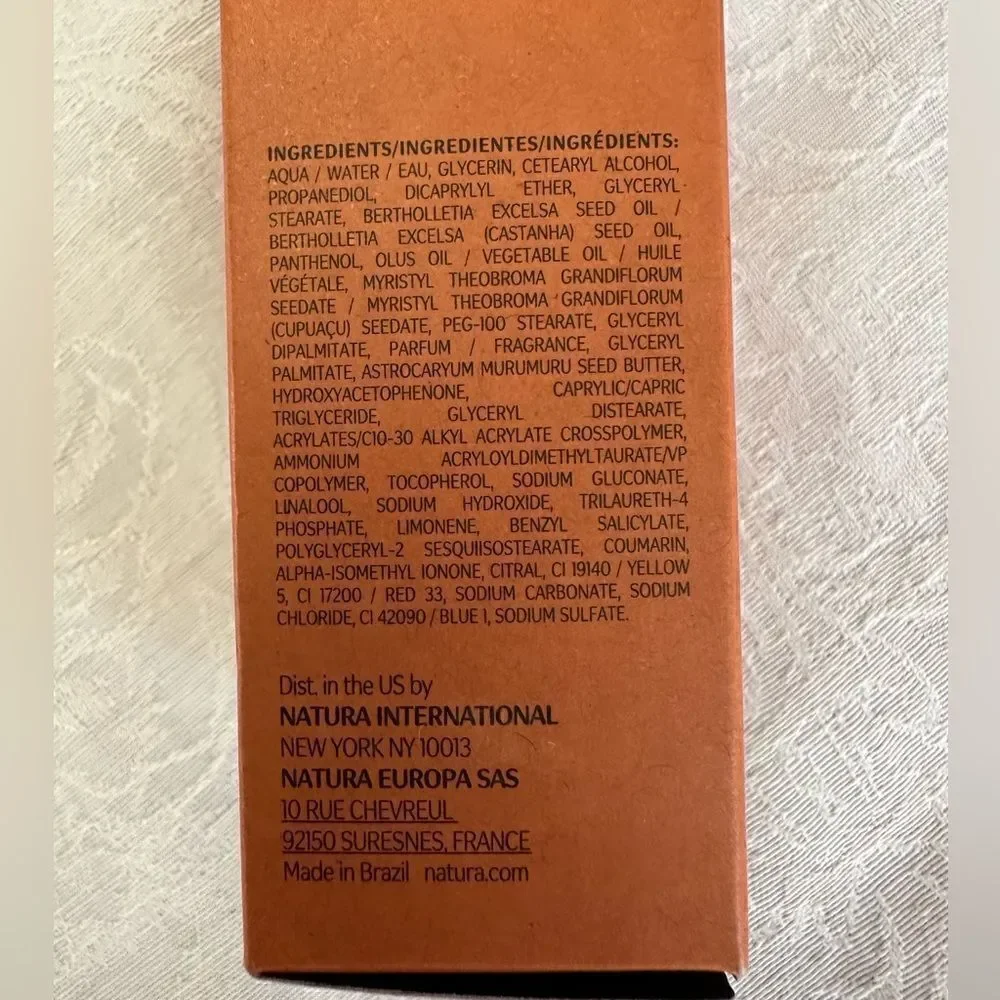 Natura EKOS CASTANHA Hand Cream 2.6 oz.